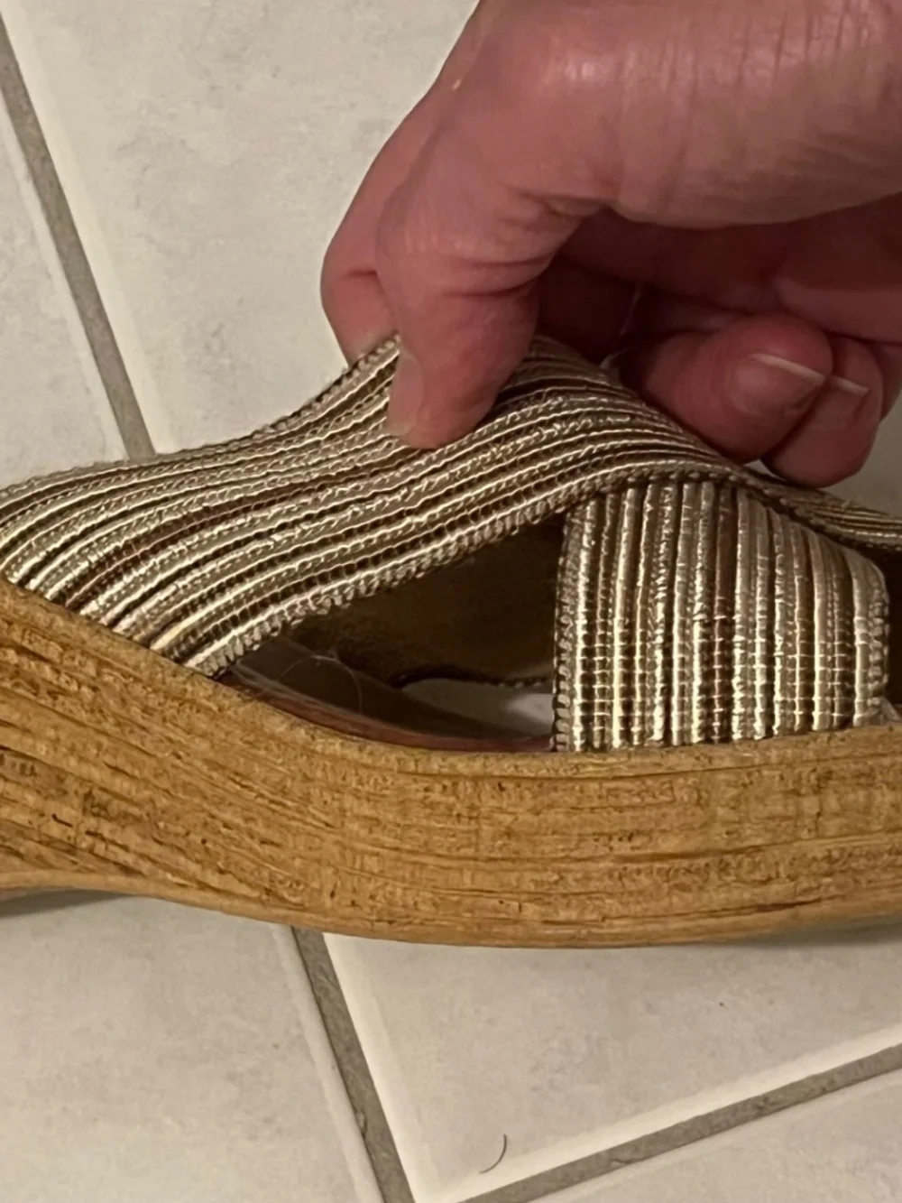 Italian Shoemakers Wedge Sandals Sz 9 Made in Italy
